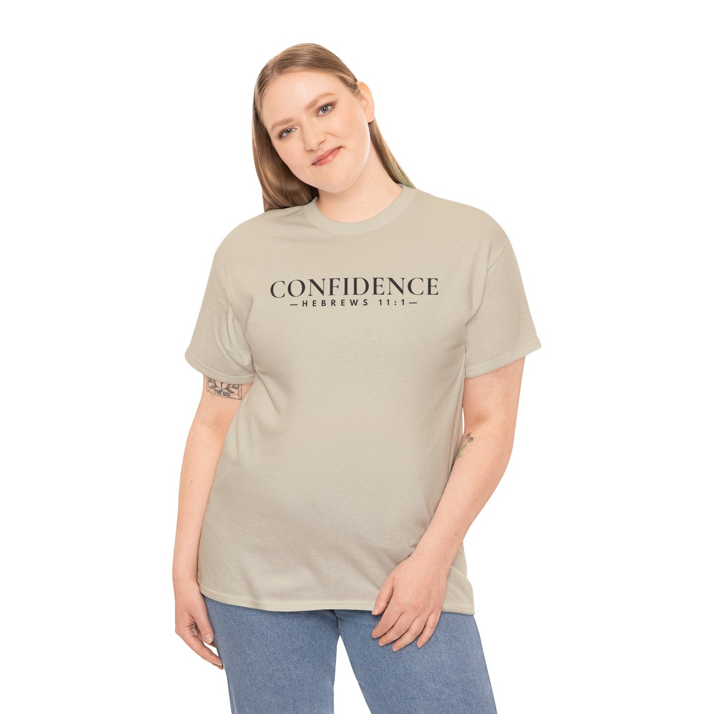CONFIDENCE (Hebrews 11:1) Heavy Cotton Tee