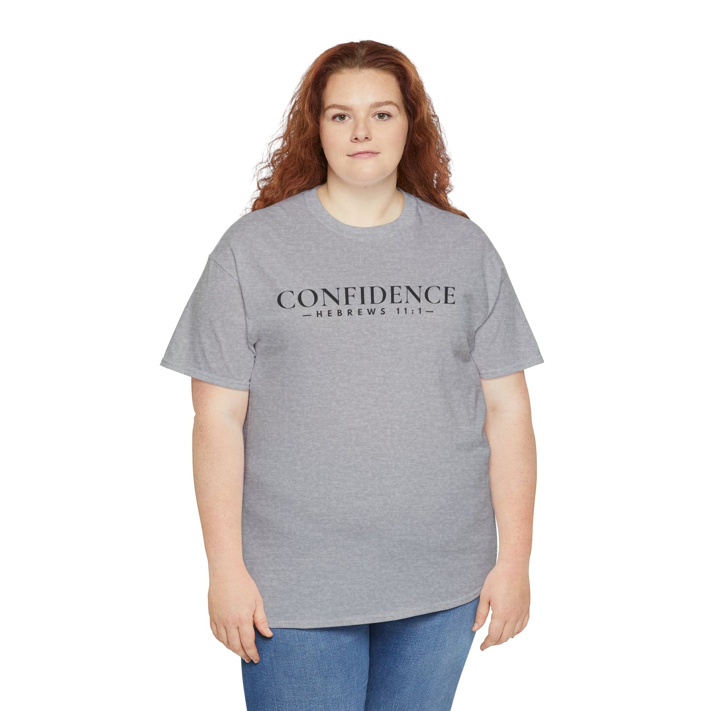 CONFIDENCE (Hebrews 11:1) Heavy Cotton Tee