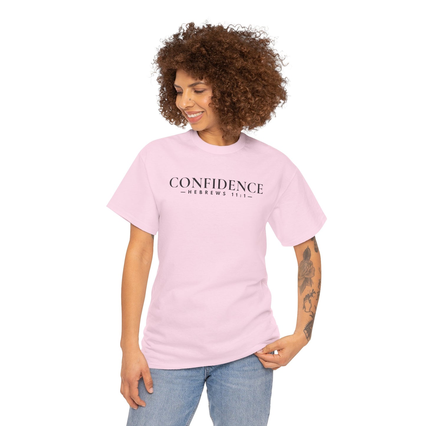 CONFIDENCE (Hebrews 11:1) Heavy Cotton Tee