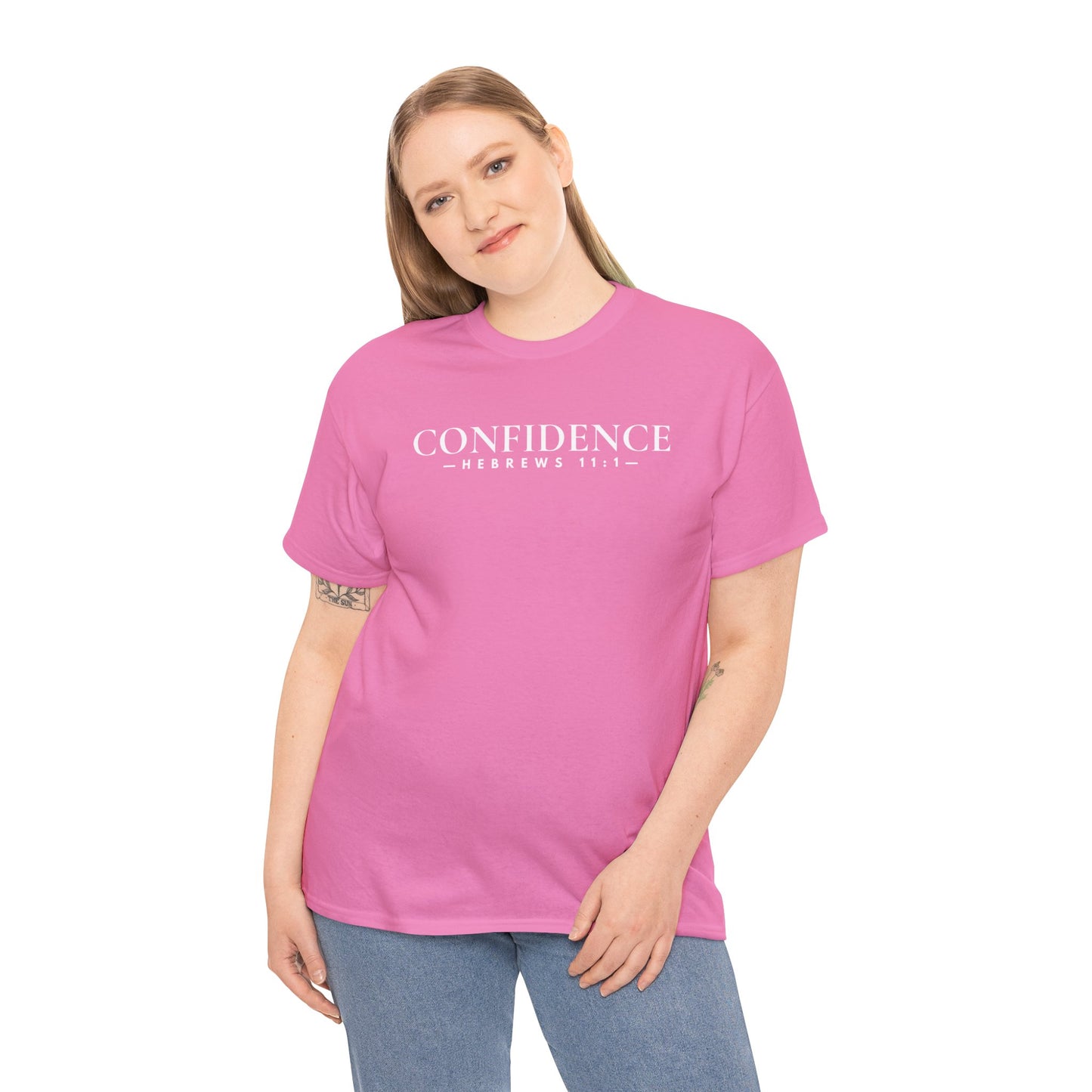CONFIDENCE (Hebrews 11:1) Heavy Cotton Tee