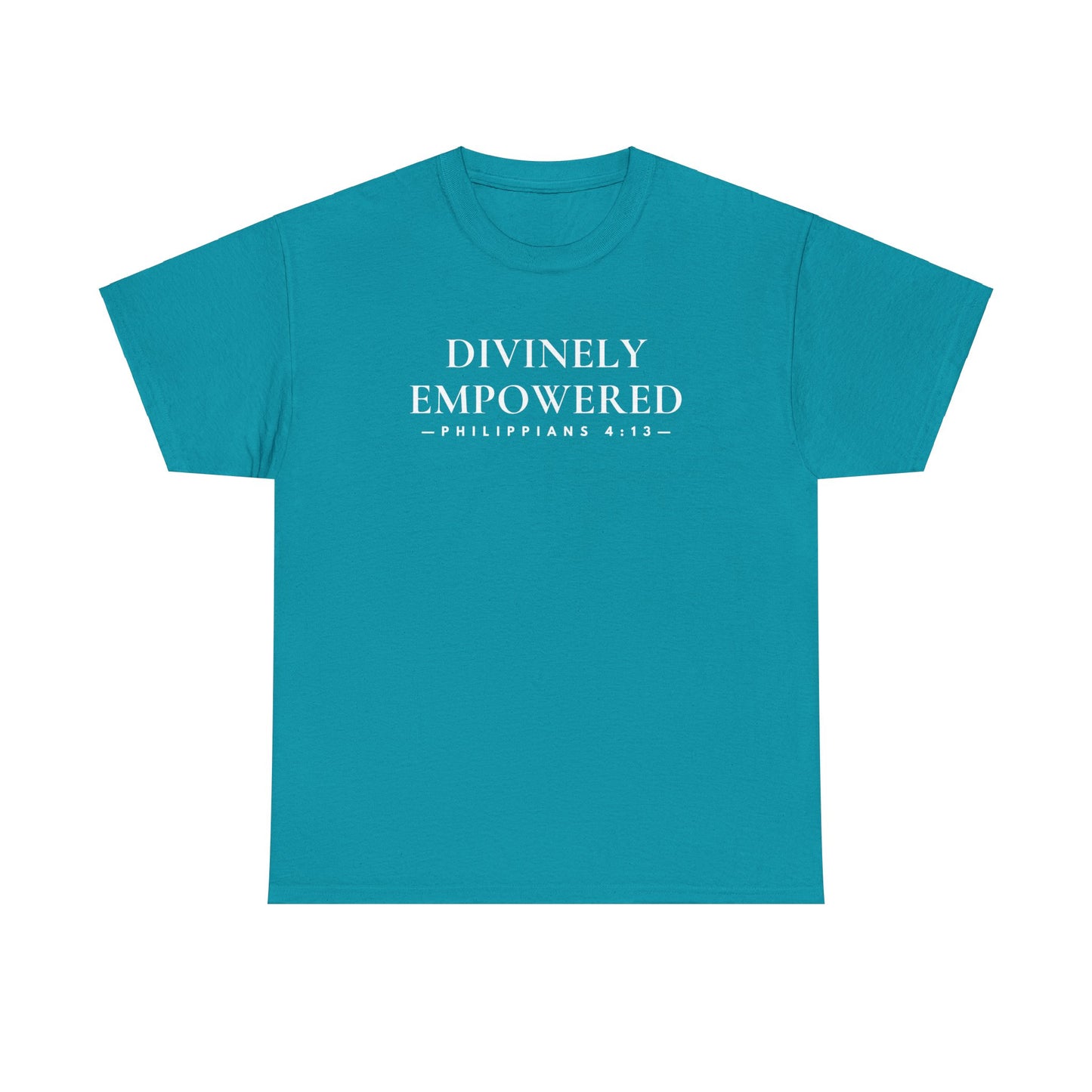 DIVINELY EMPOWERED (Philippians 4:13) Heavy Cotton Tee