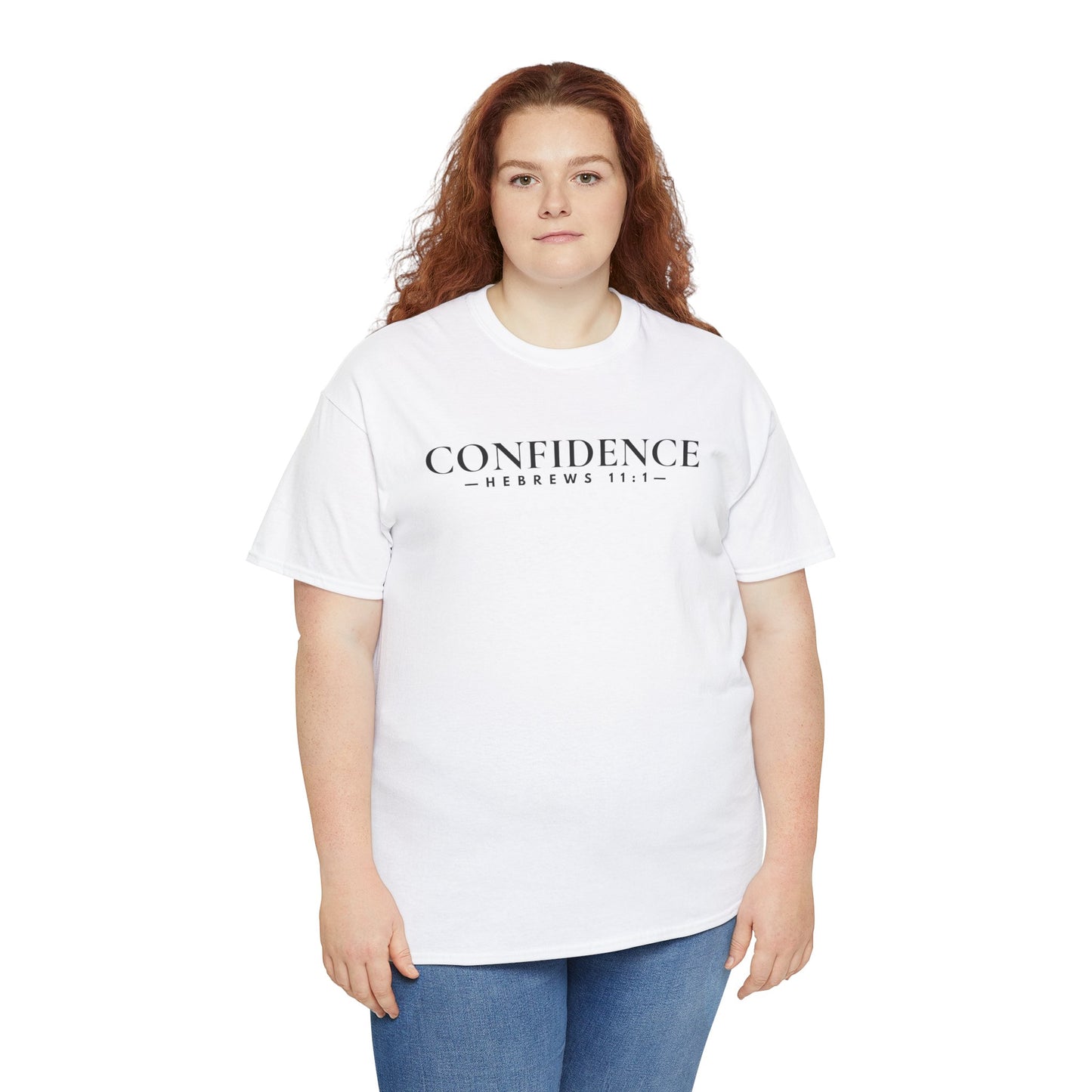CONFIDENCE (Hebrews 11:1) Heavy Cotton Tee