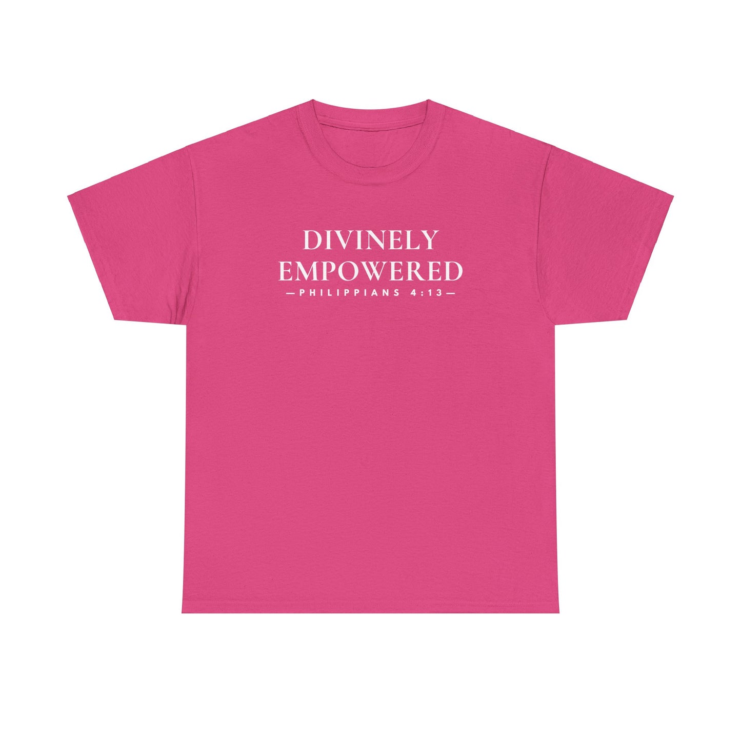 DIVINELY EMPOWERED (Philippians 4:13) Heavy Cotton Tee