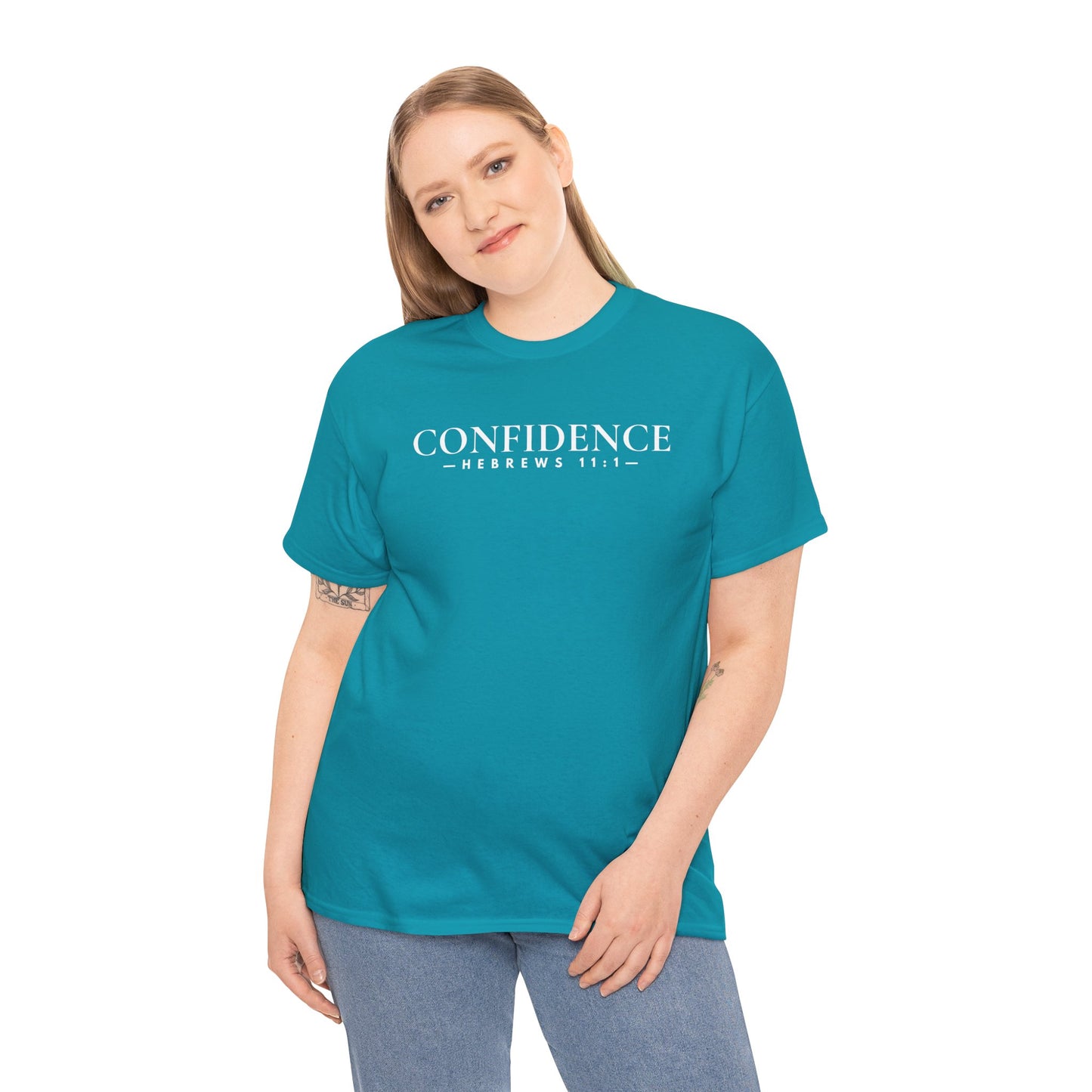 CONFIDENCE (Hebrews 11:1) Heavy Cotton Tee