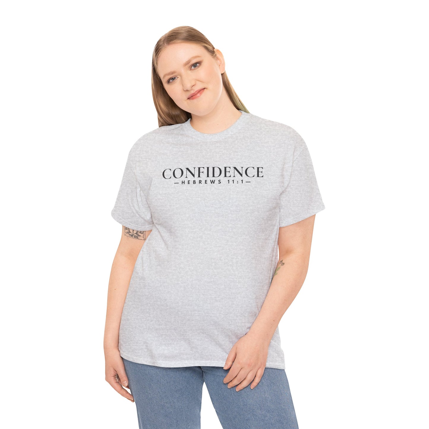 CONFIDENCE (Hebrews 11:1) Heavy Cotton Tee