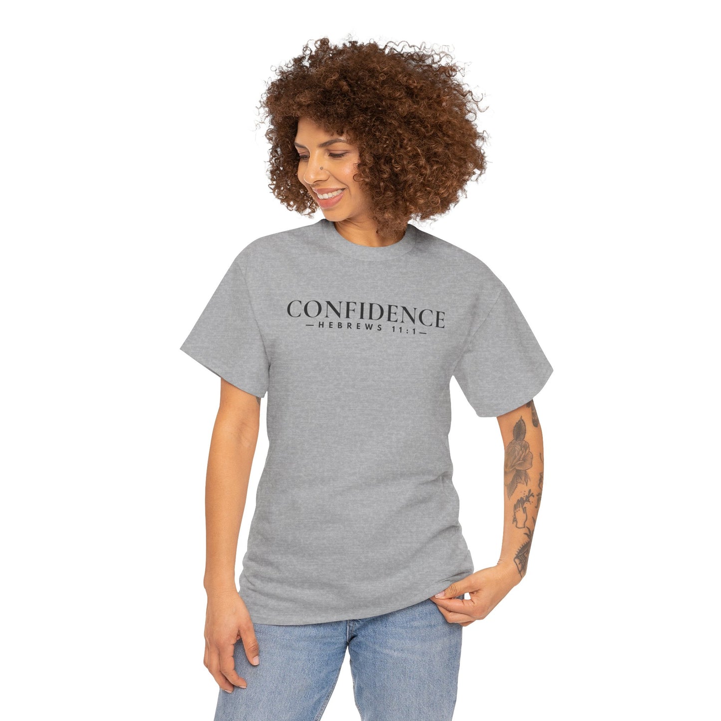 CONFIDENCE (Hebrews 11:1) Heavy Cotton Tee