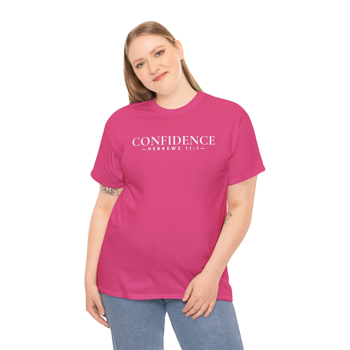 CONFIDENCE (Hebrews 11:1) Heavy Cotton Tee
