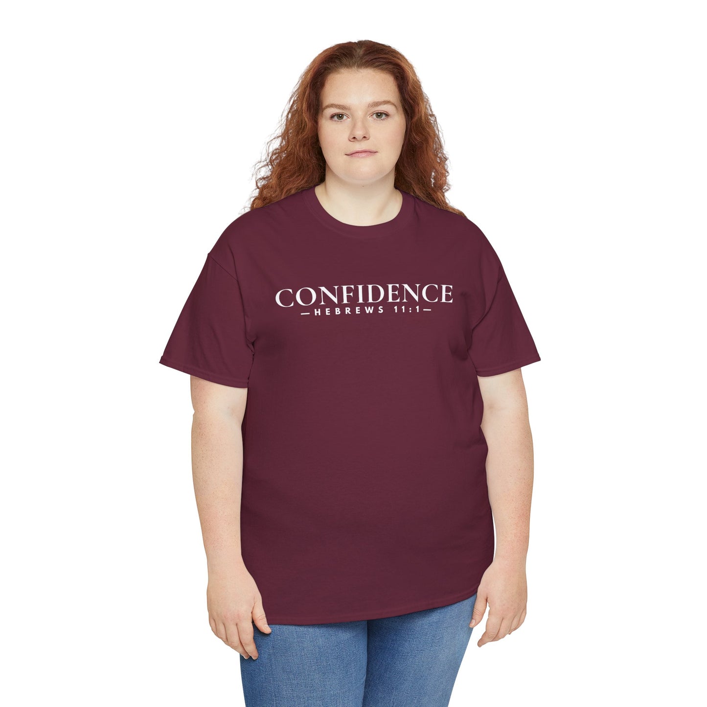 CONFIDENCE (Hebrews 11:1) Heavy Cotton Tee