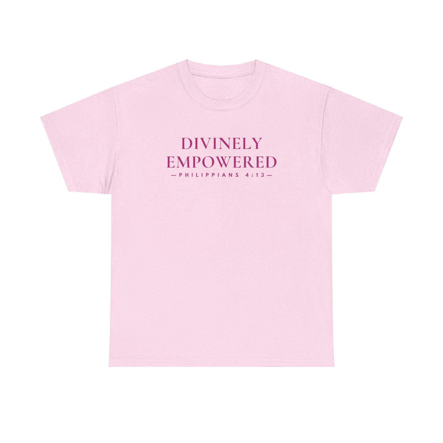 DIVINELY EMPOWERED (Philippians 4:13) Heavy Cotton Tee