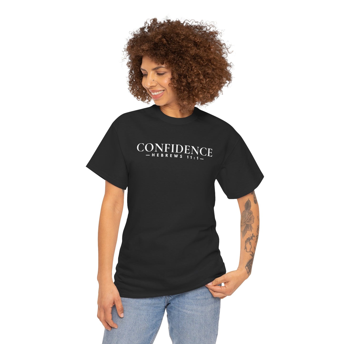 CONFIDENCE (Hebrews 11:1) Heavy Cotton Tee