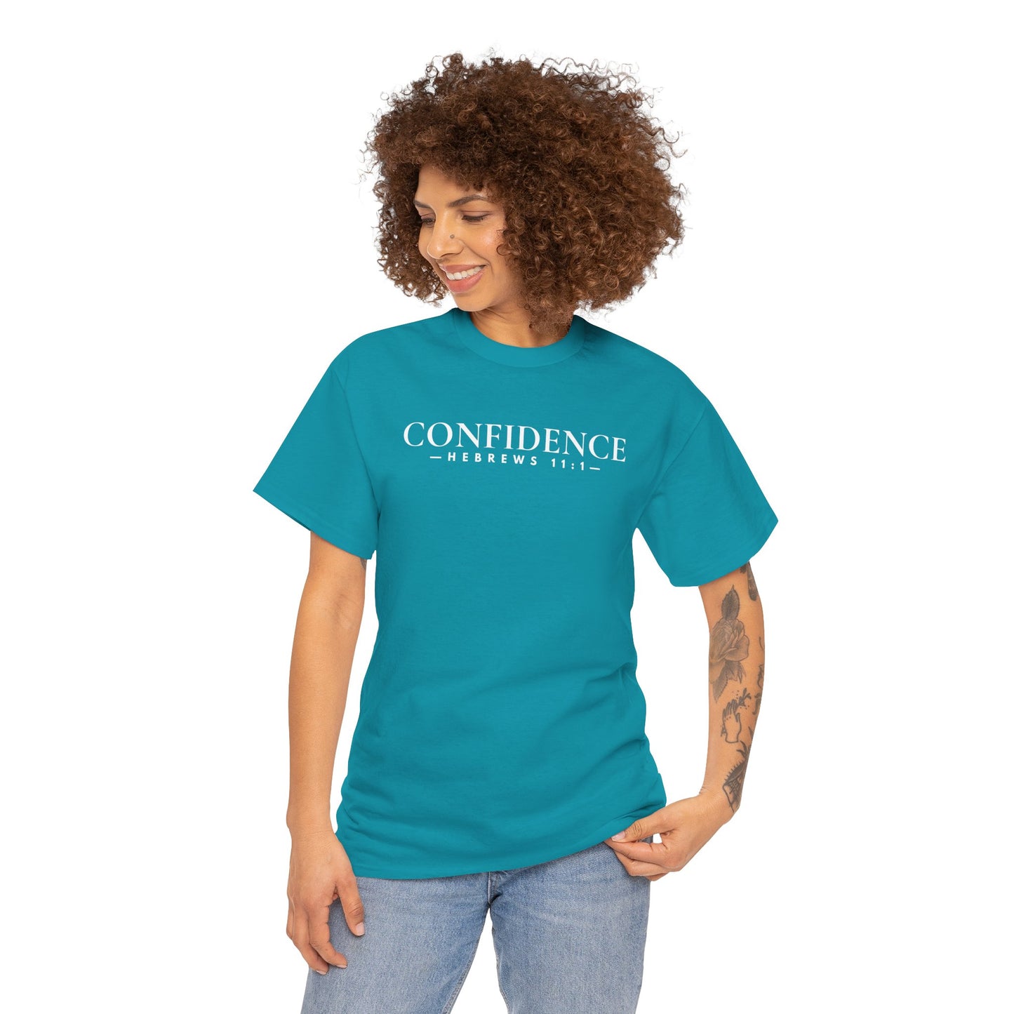CONFIDENCE (Hebrews 11:1) Heavy Cotton Tee