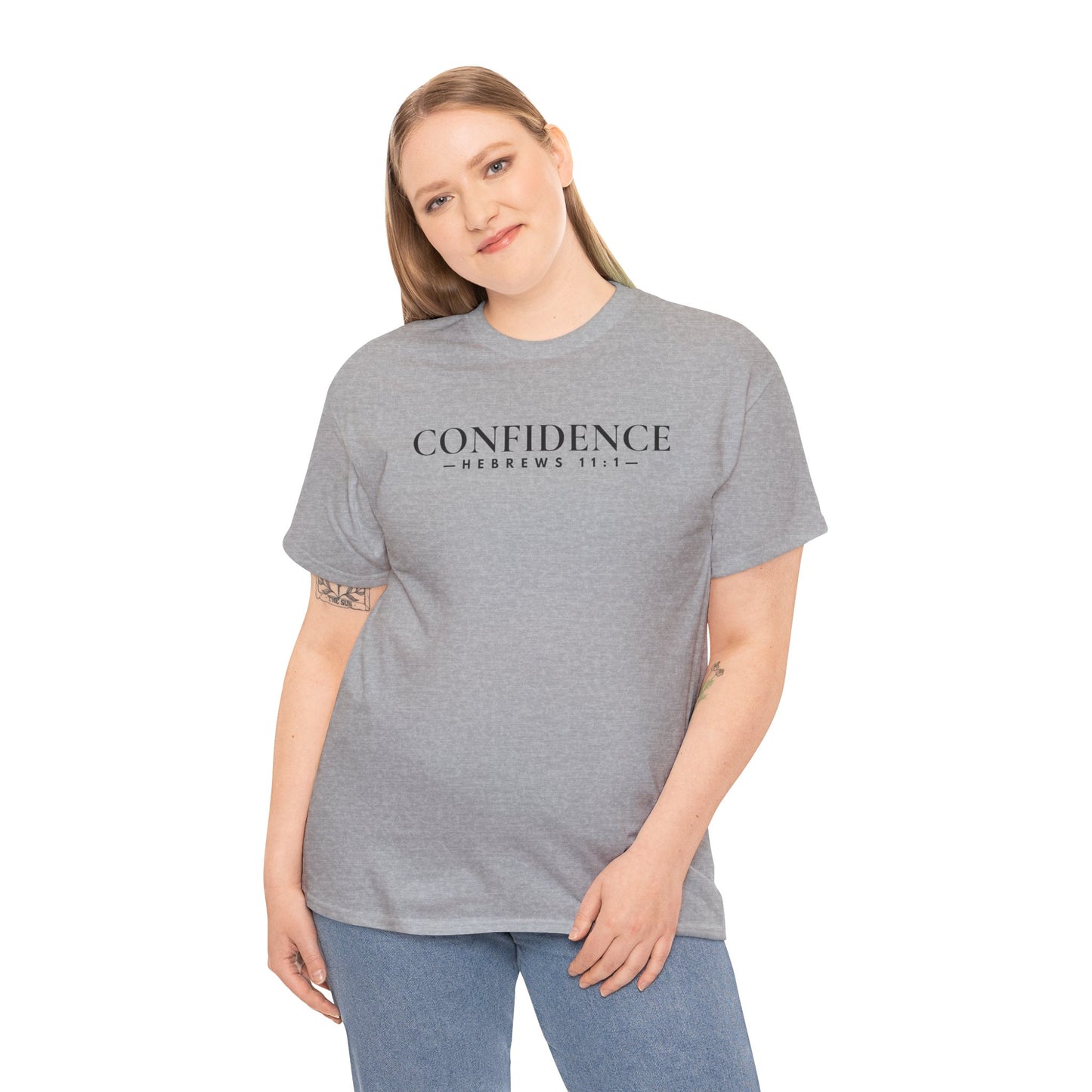 CONFIDENCE (Hebrews 11:1) Heavy Cotton Tee