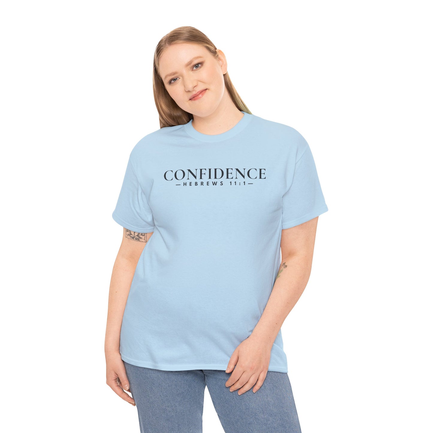 CONFIDENCE (Hebrews 11:1) Heavy Cotton Tee