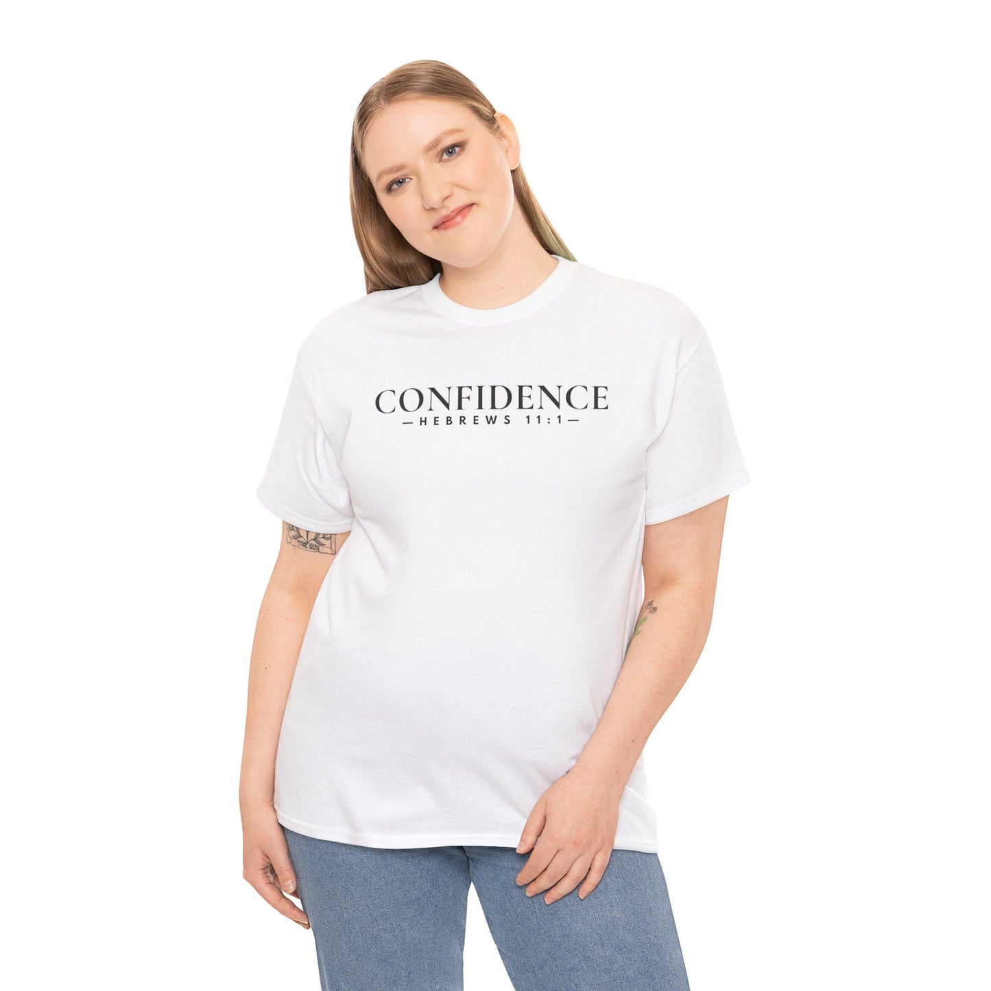 CONFIDENCE (Hebrews 11:1) Heavy Cotton Tee