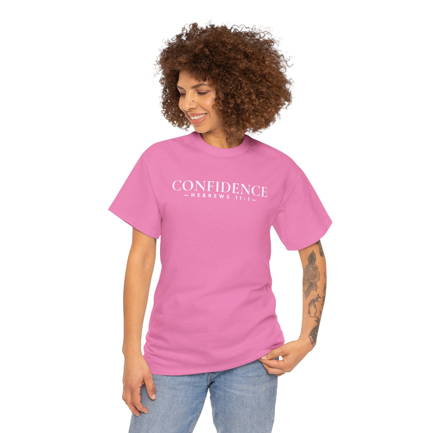 CONFIDENCE (Hebrews 11:1) Heavy Cotton Tee