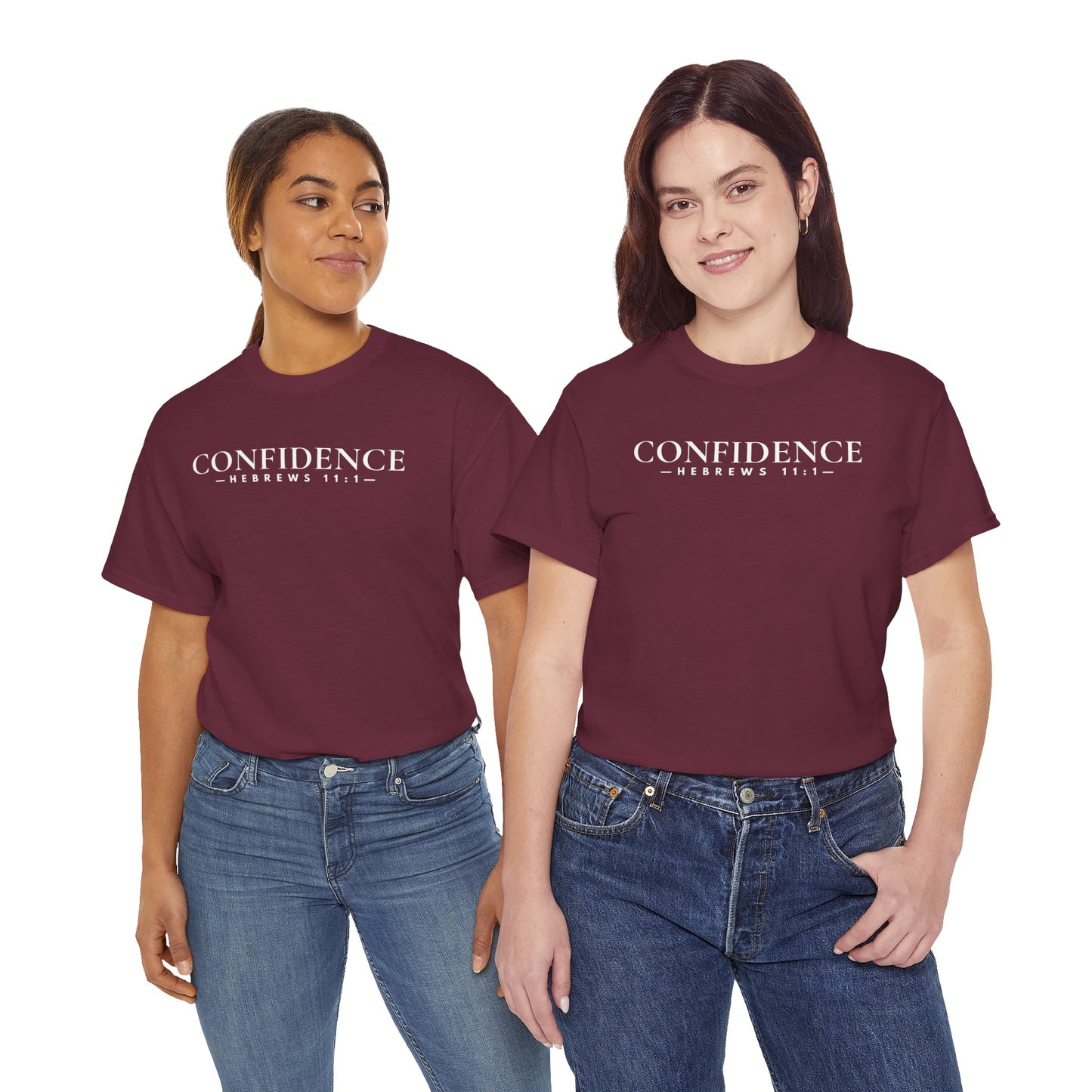 CONFIDENCE (Hebrews 11:1) Heavy Cotton Tee