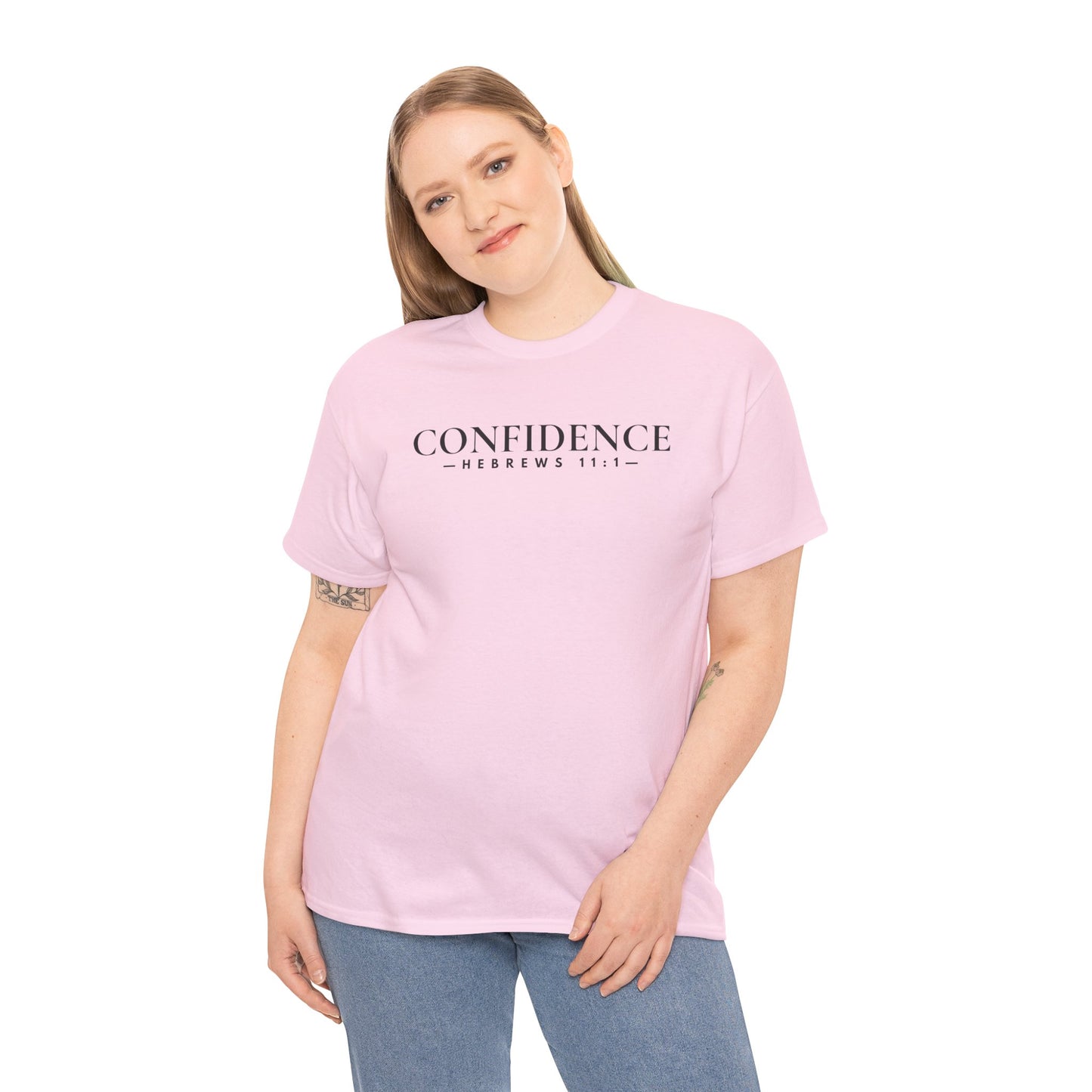 CONFIDENCE (Hebrews 11:1) Heavy Cotton Tee