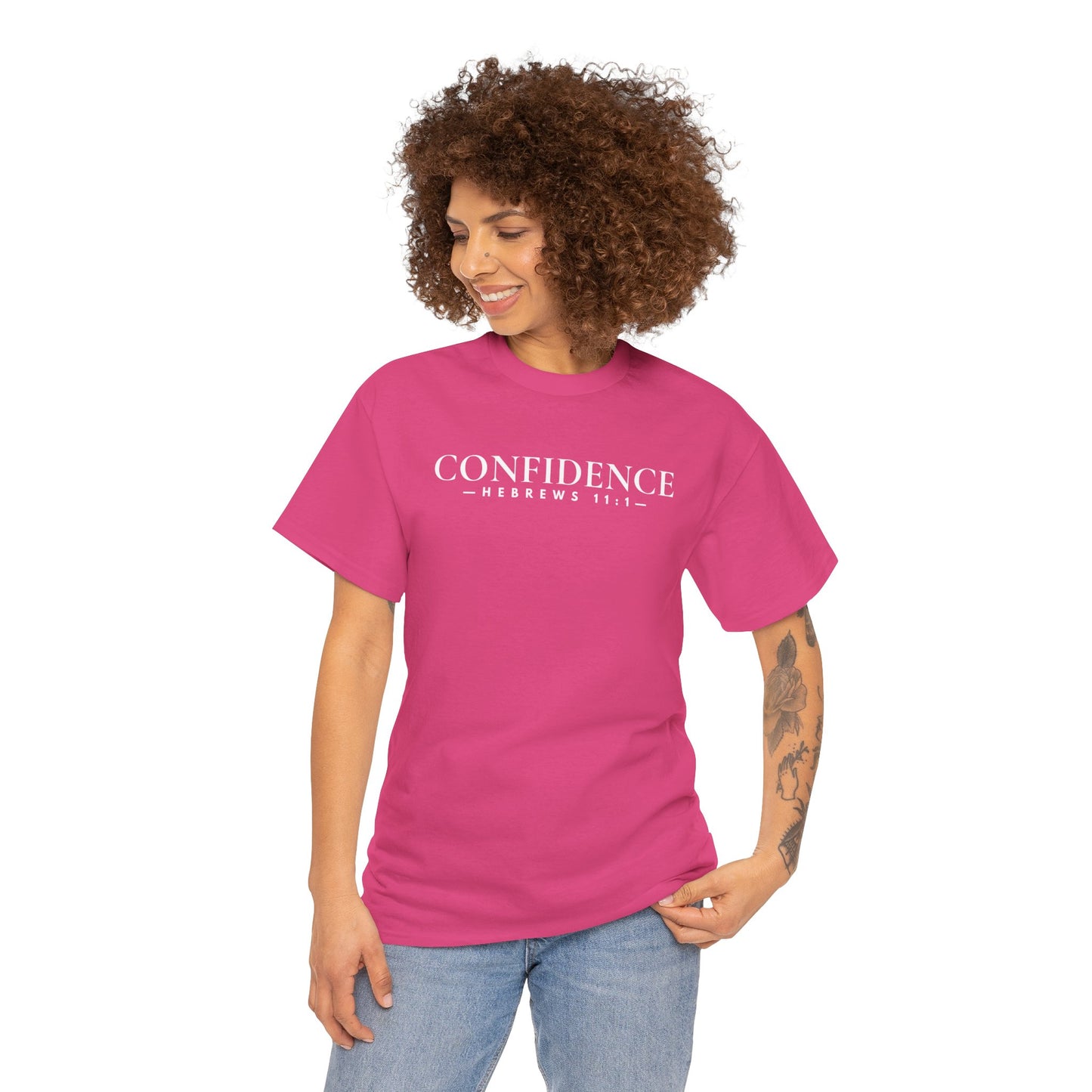 CONFIDENCE (Hebrews 11:1) Heavy Cotton Tee
