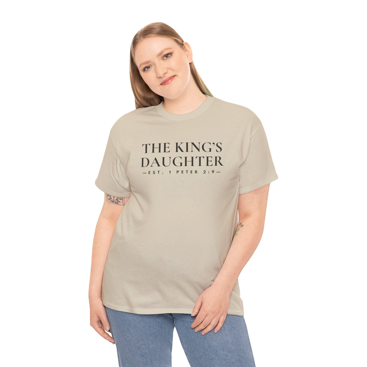 THE KING'S DAUGHTER (1 Peter 2:9) Heavy Cotton Tee