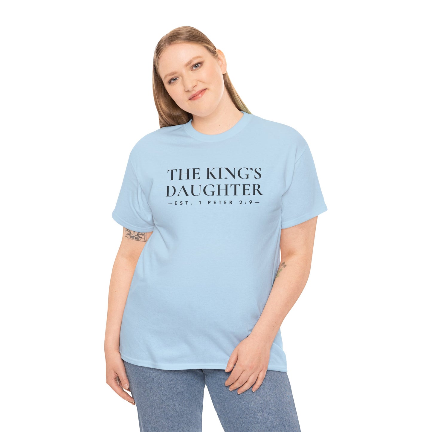 THE KING'S DAUGHTER (1 Peter 2:9) Heavy Cotton Tee