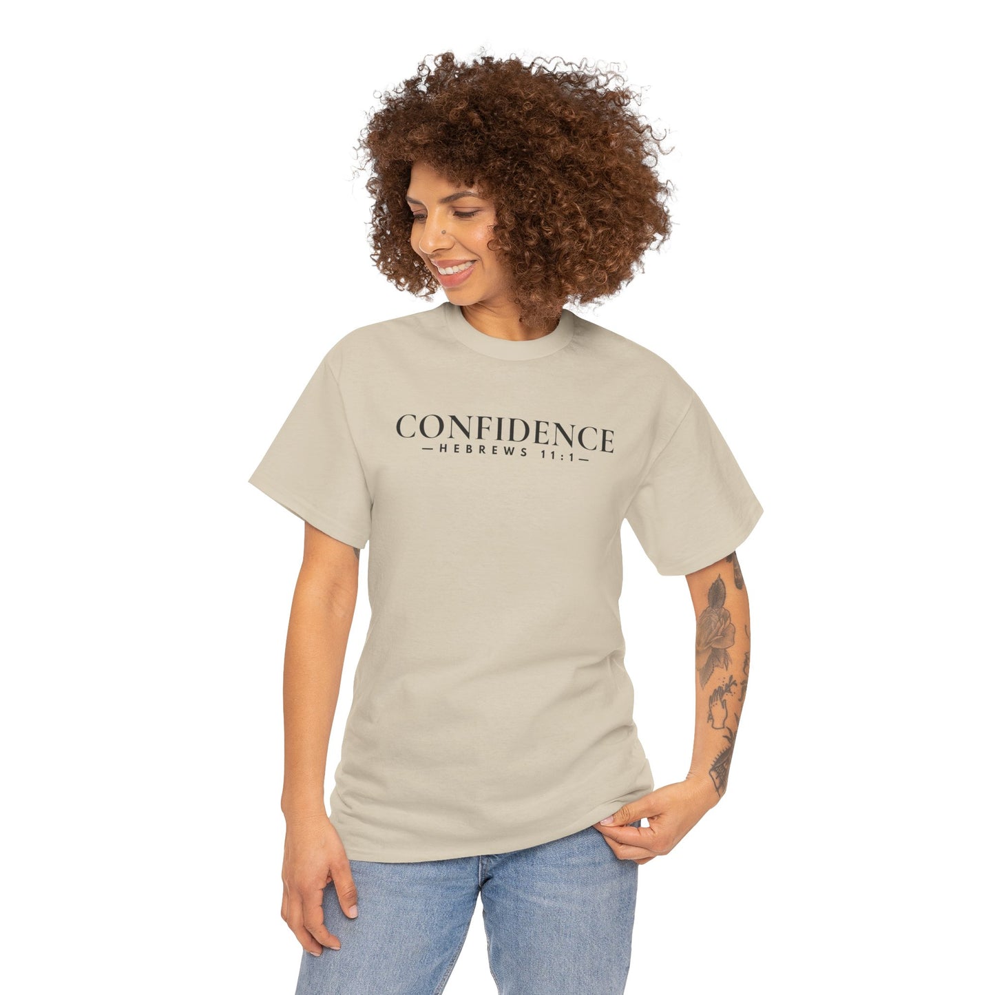 CONFIDENCE (Hebrews 11:1) Heavy Cotton Tee